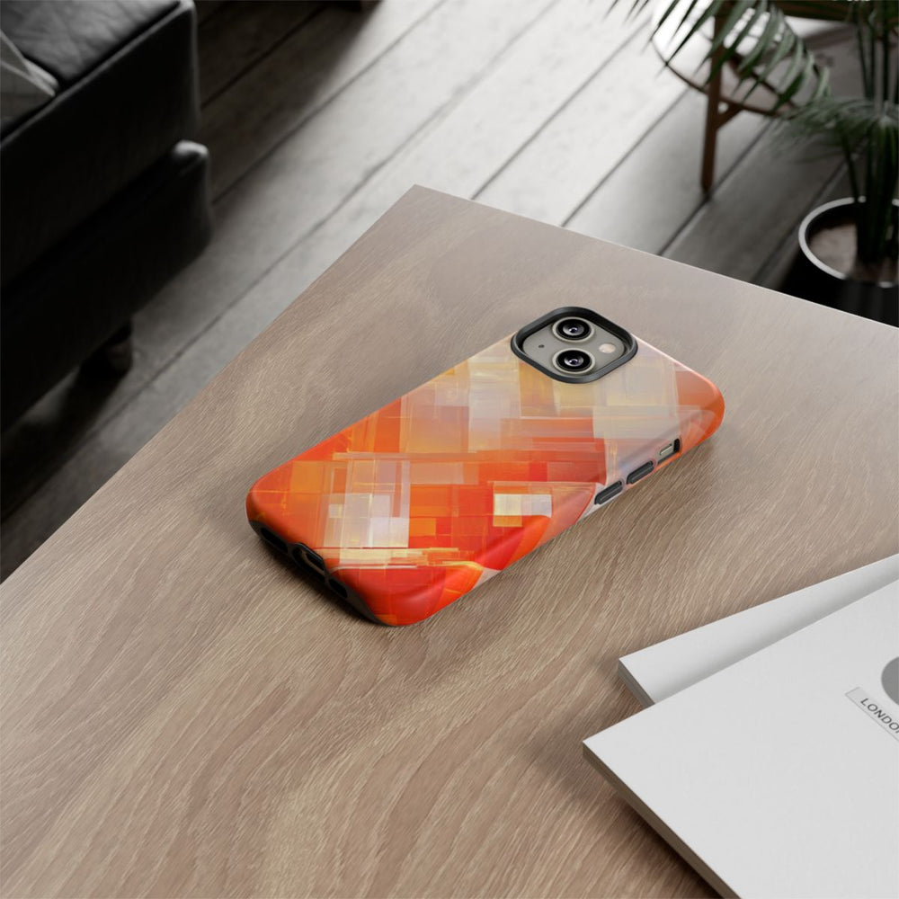 Abstract Geometrisch Oranje Patroon