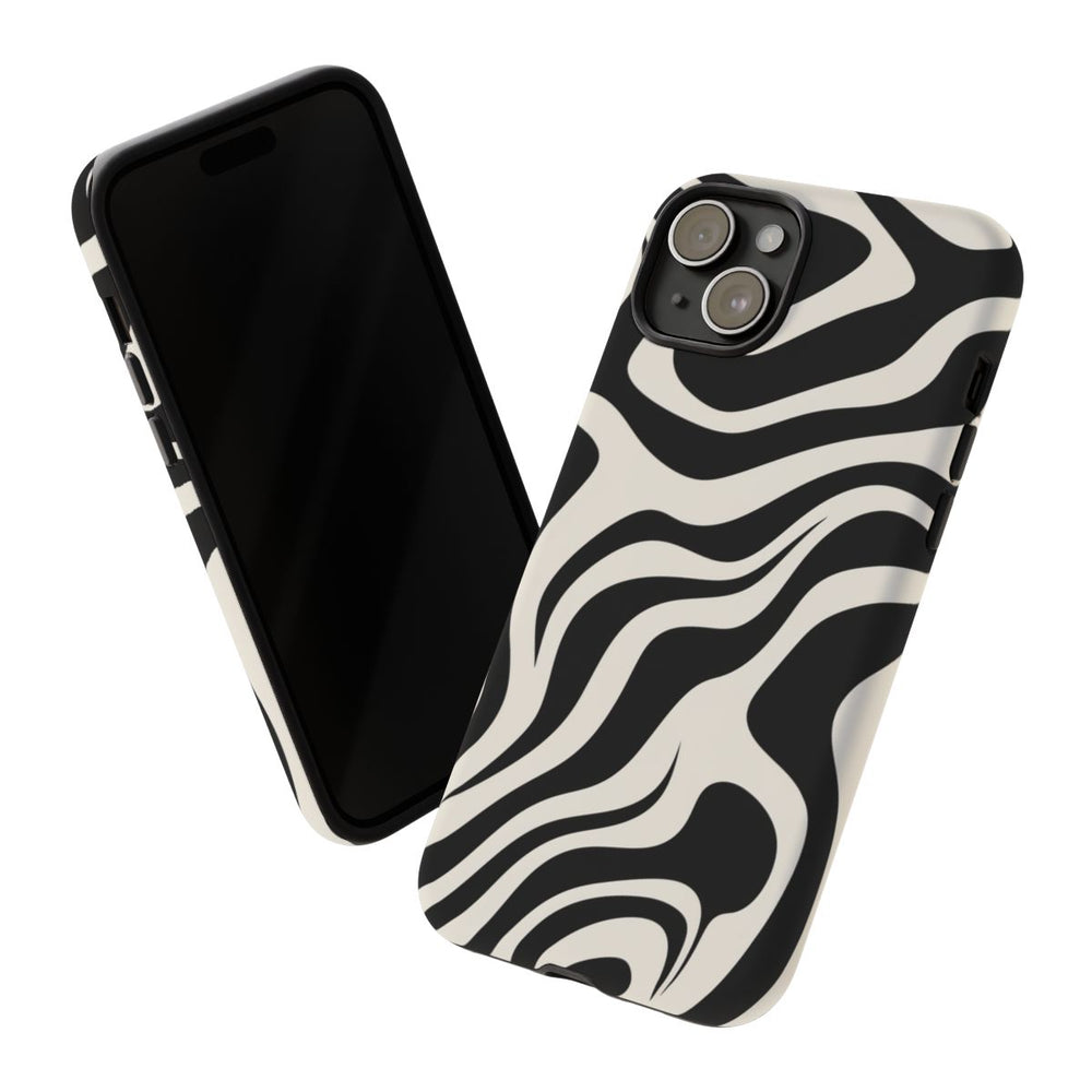 Zwart-Wit Abstract Zebra-Patroon