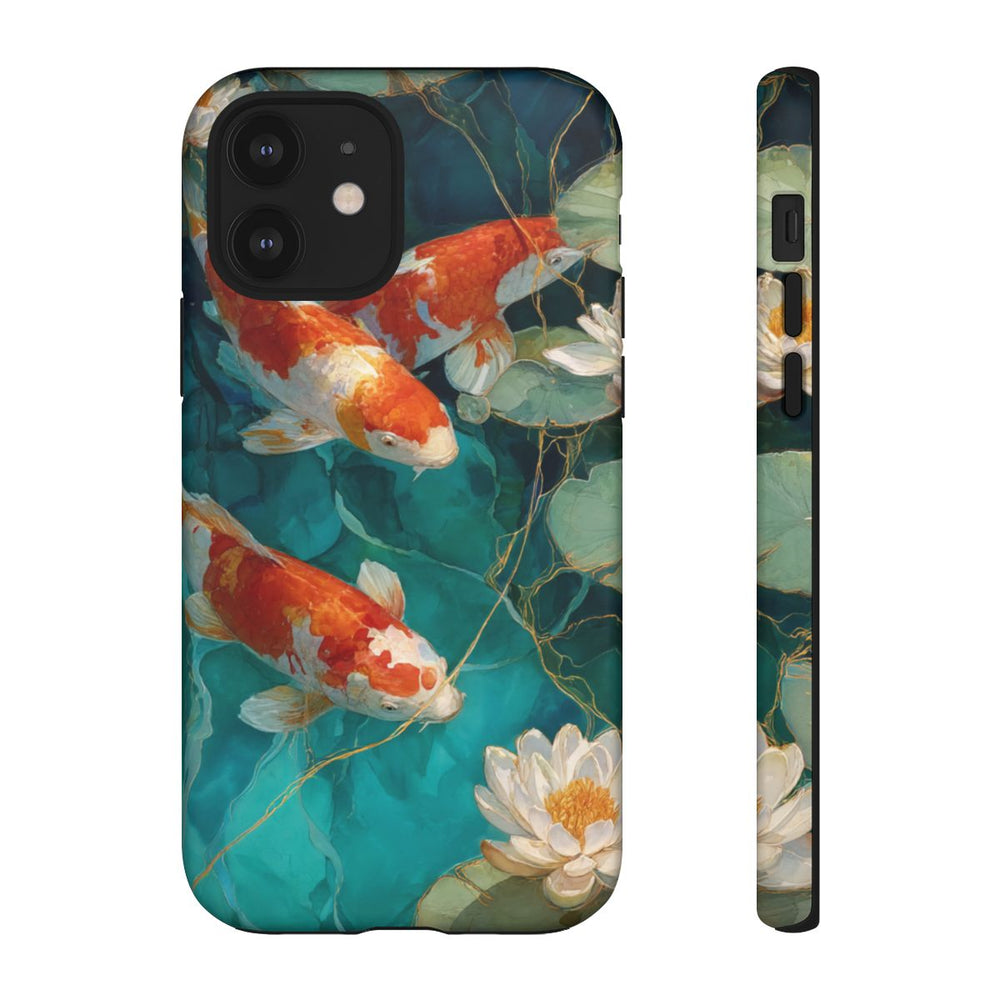 Koi Karpers en Waterlelies