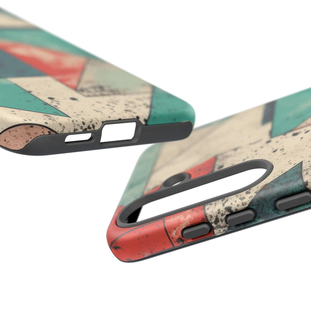 Abstract Geometrisch Patroon in Gedempte Kleuren