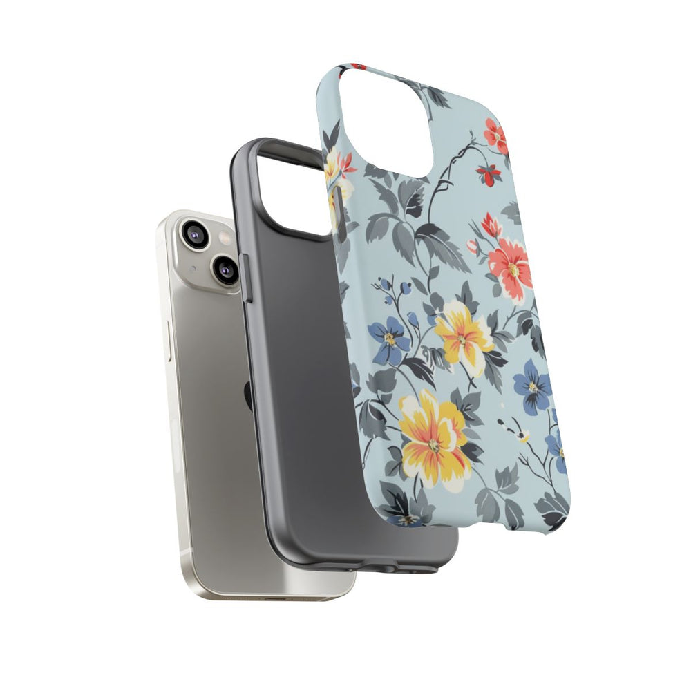 Vintage Bloemenpatroon in Pasteltinten