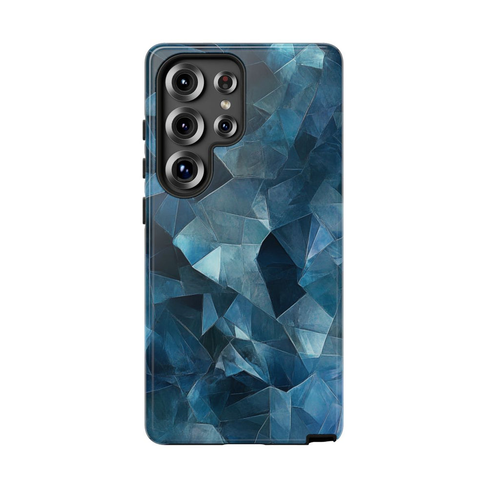 Blauw Gekristalliseerd Abstract Patroon