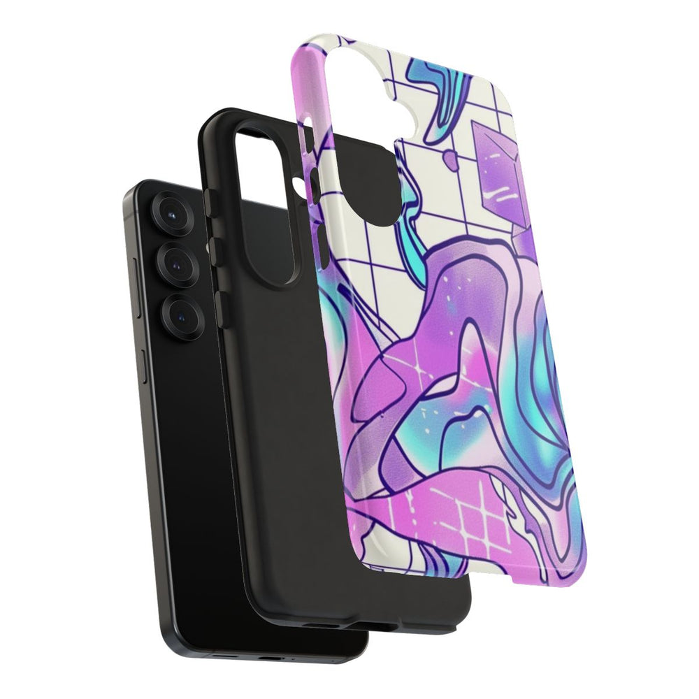 Abstract Kristal Vaporwave Patroon