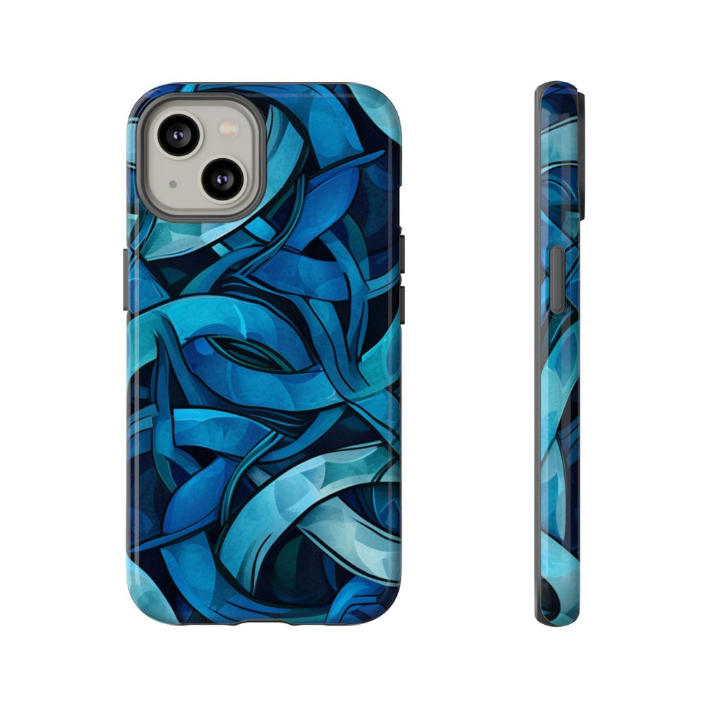 Blauw Keltisch Knoopmotief