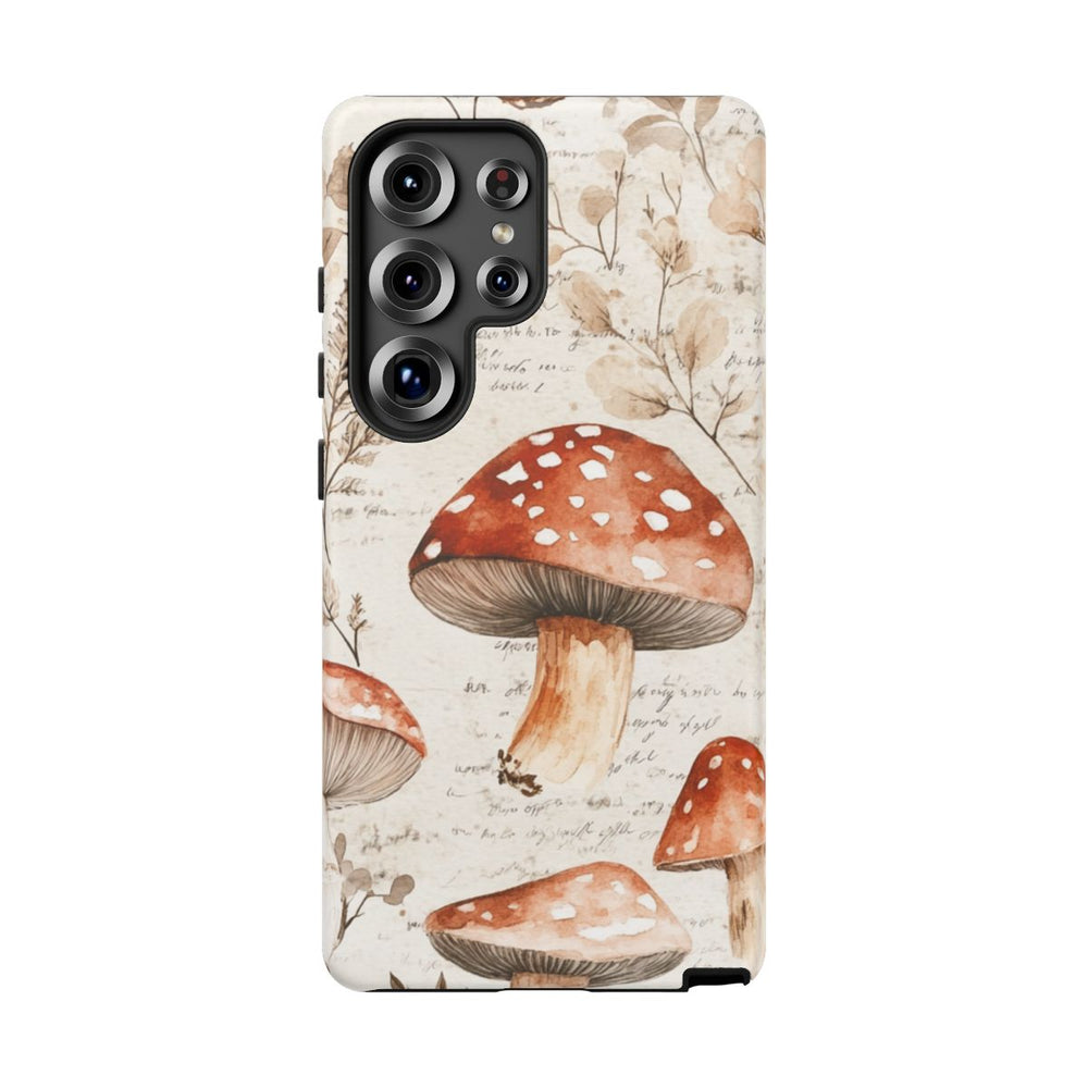 Aquarel Rode Paddenstoelen en Botanische Illustraties