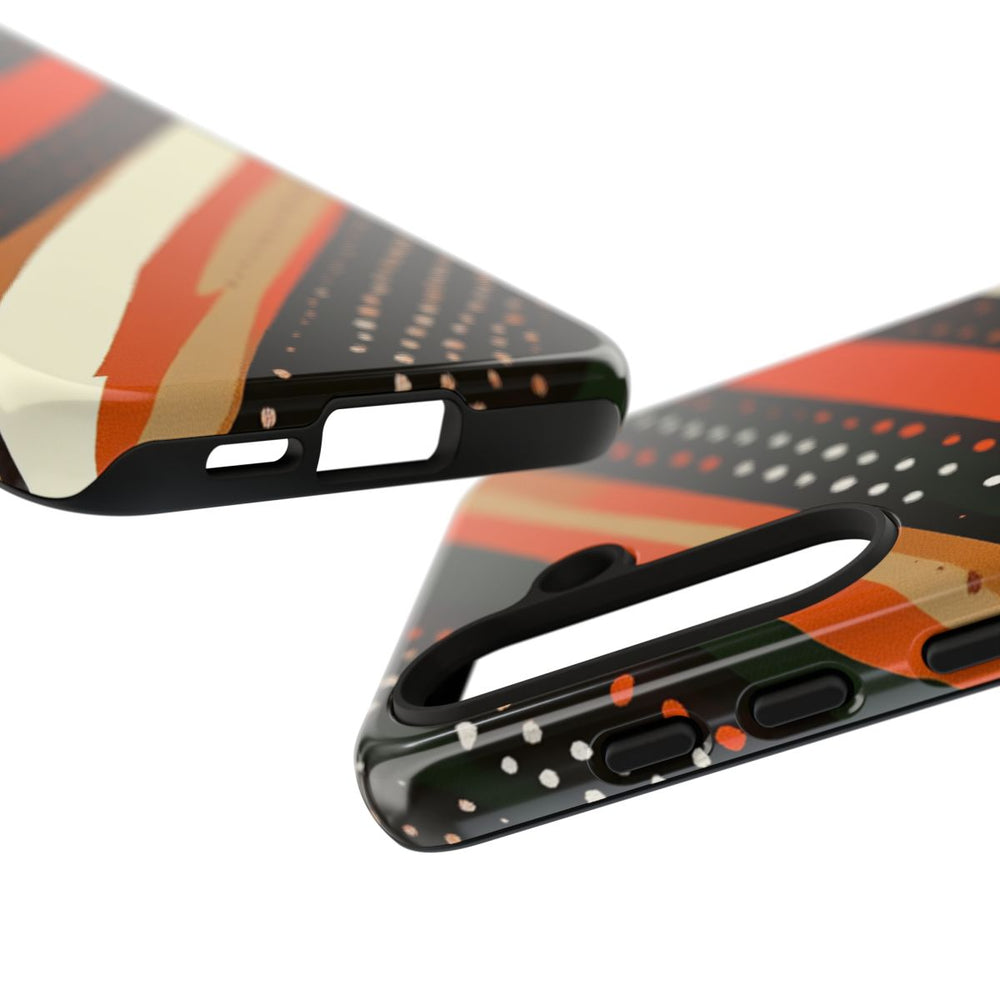 Retro Aardetinten Gestreept Patroon