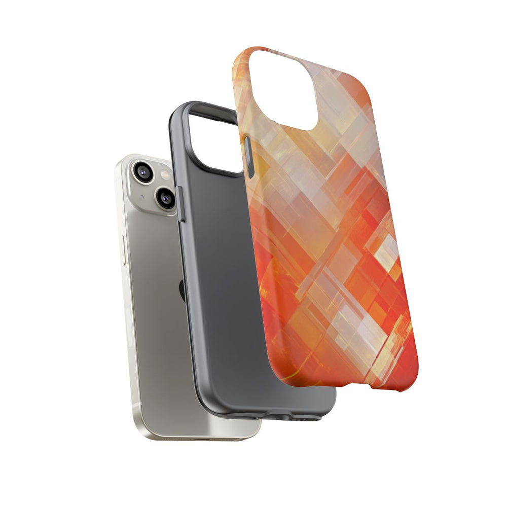 Abstract Geometrisch Oranje Patroon