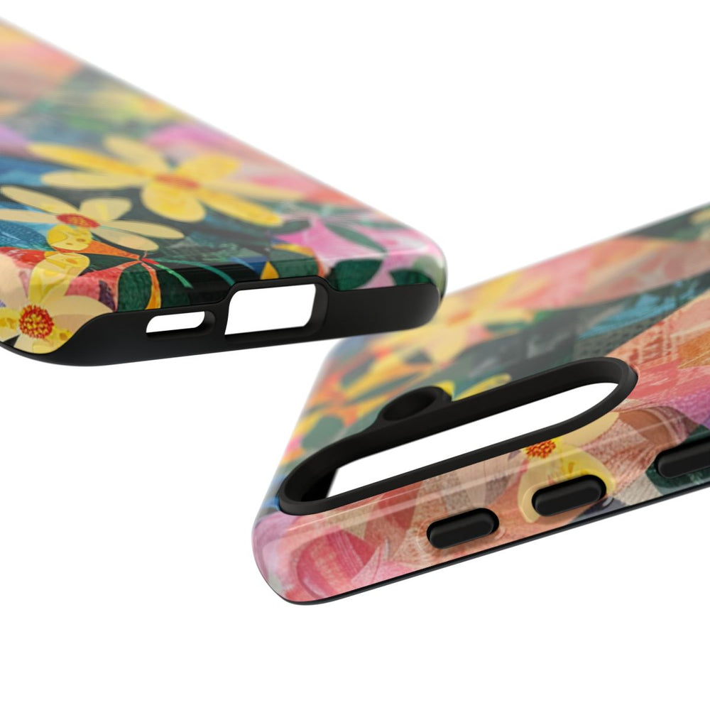 Abstract Bloemmotief met Geometrisch Patroon