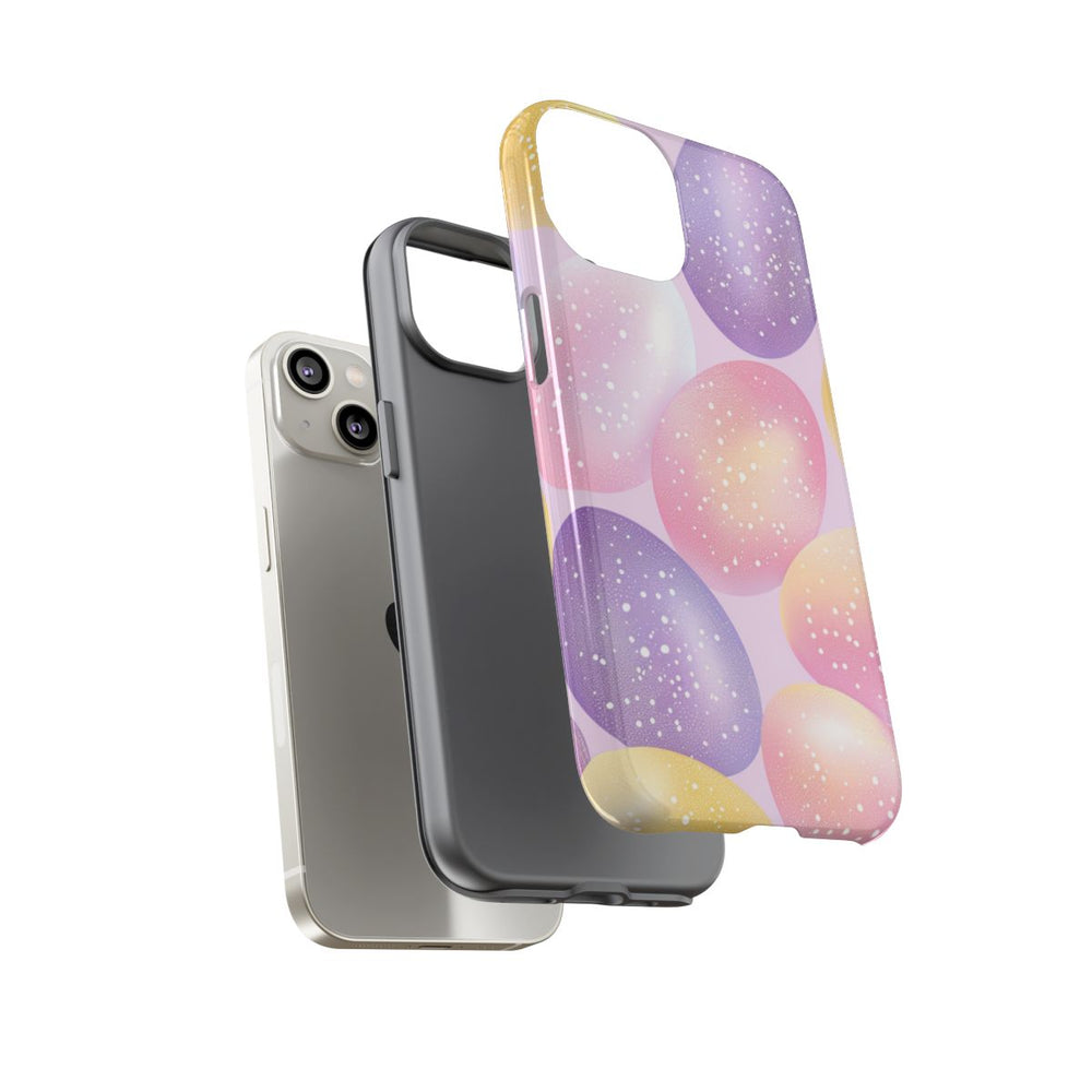 Pastelkleurige Glitter Paaseieren Patroon