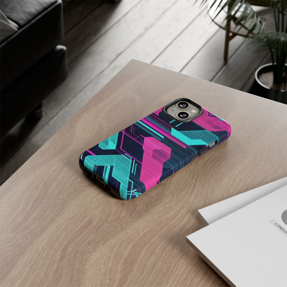 Neon Geometrisch Cyberpunkpatroon