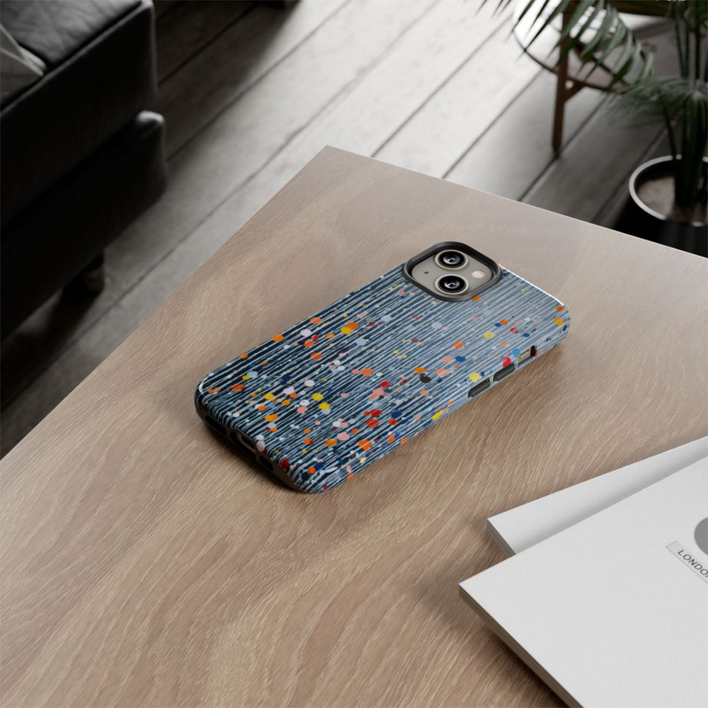 Kleurrijk Abstract Patroon met Dots en Lijnen