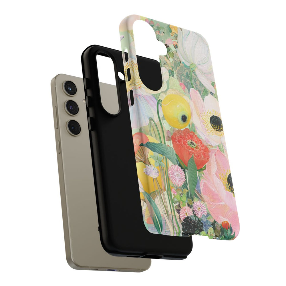 Lichte Pastelbloemen met Vogels