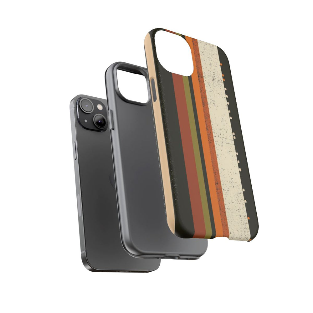 Retro Verticale Strepen en Stippenpatroon