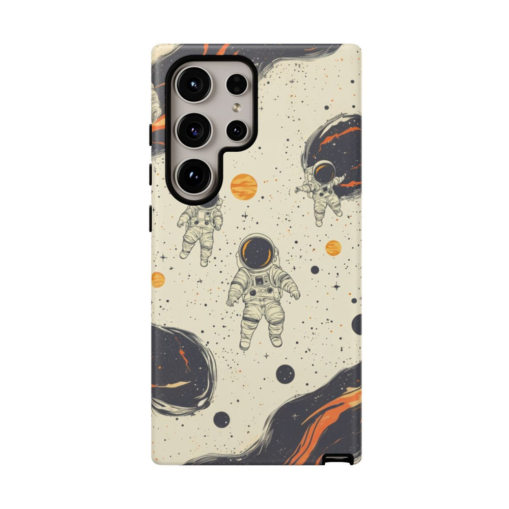 Astronauten tussen Oranje Kometen