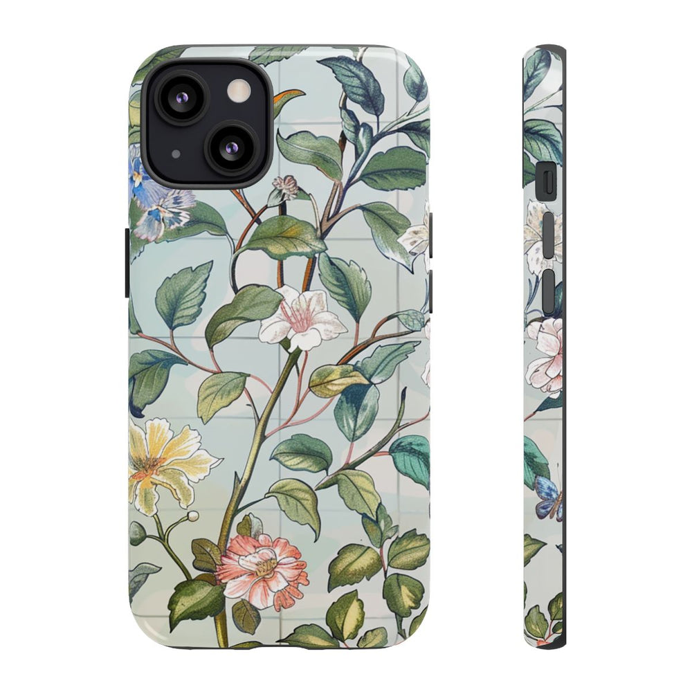 Vintage Bloemenpatroon met Vlinders