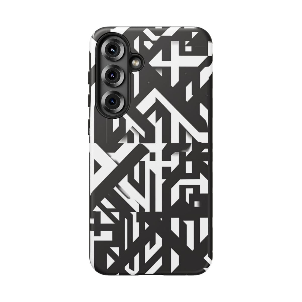 Zwart-Wit Geometrisch Patroon