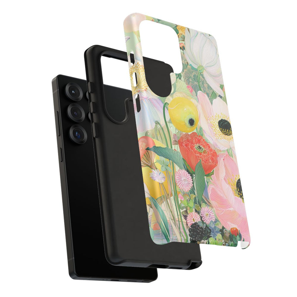 Lichte Pastelbloemen met Vogels