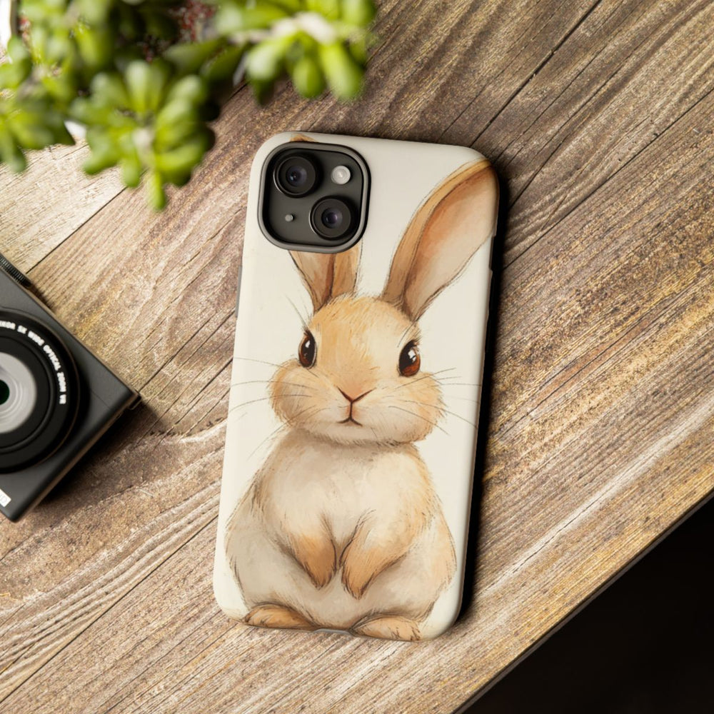 Lieve Beige Konijnenillustratie