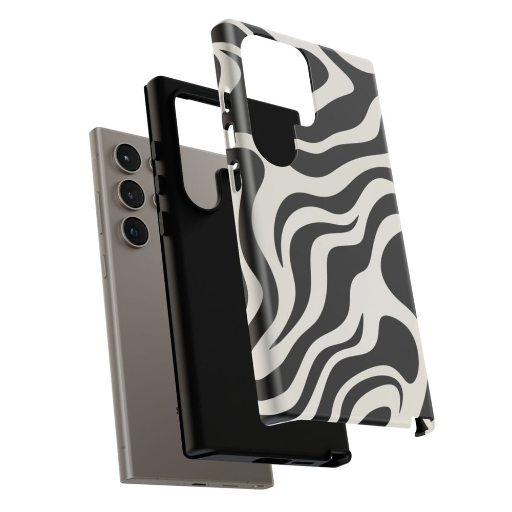 Zwart-Wit Abstract Zebra-Patroon