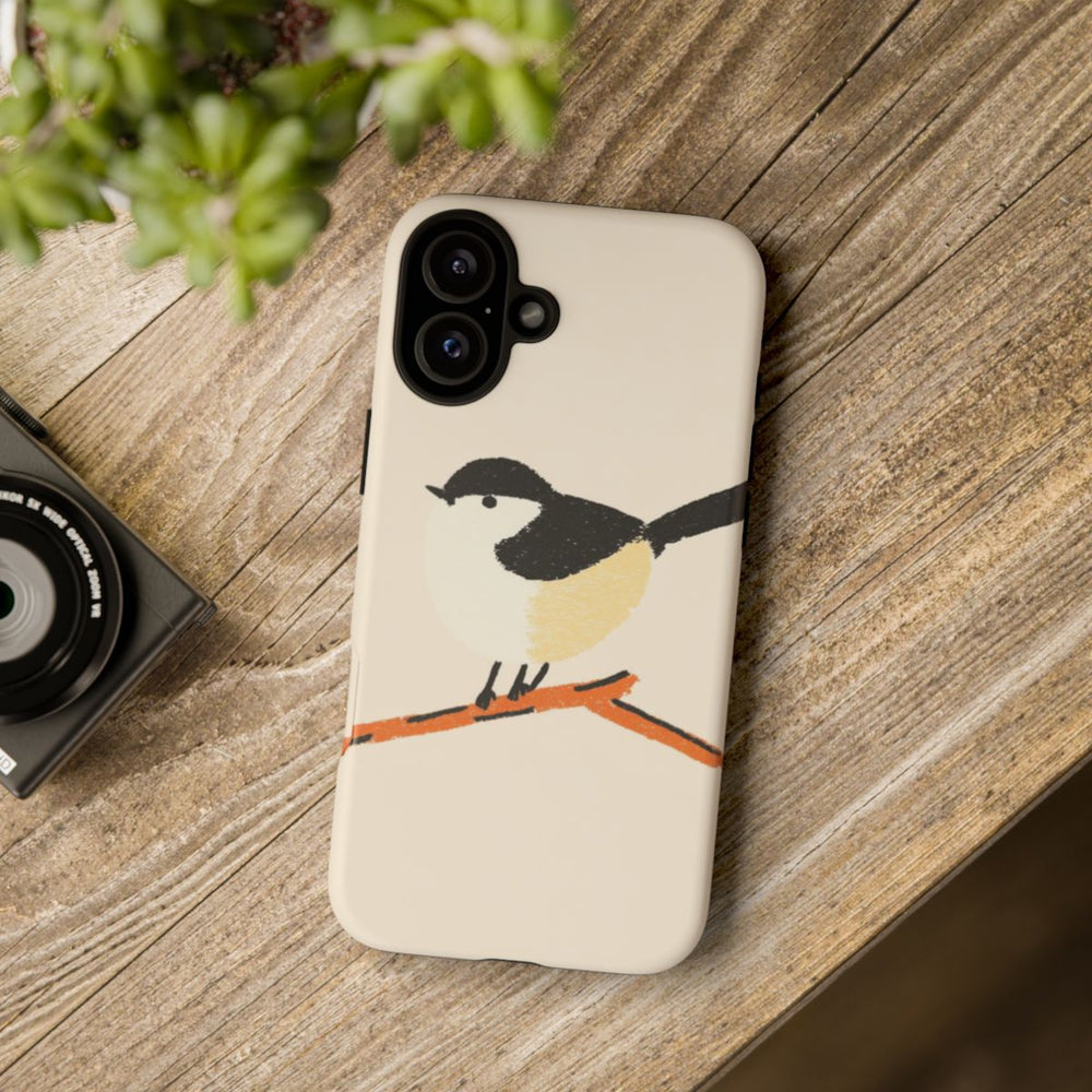 Minimalistische Vogelillustratie