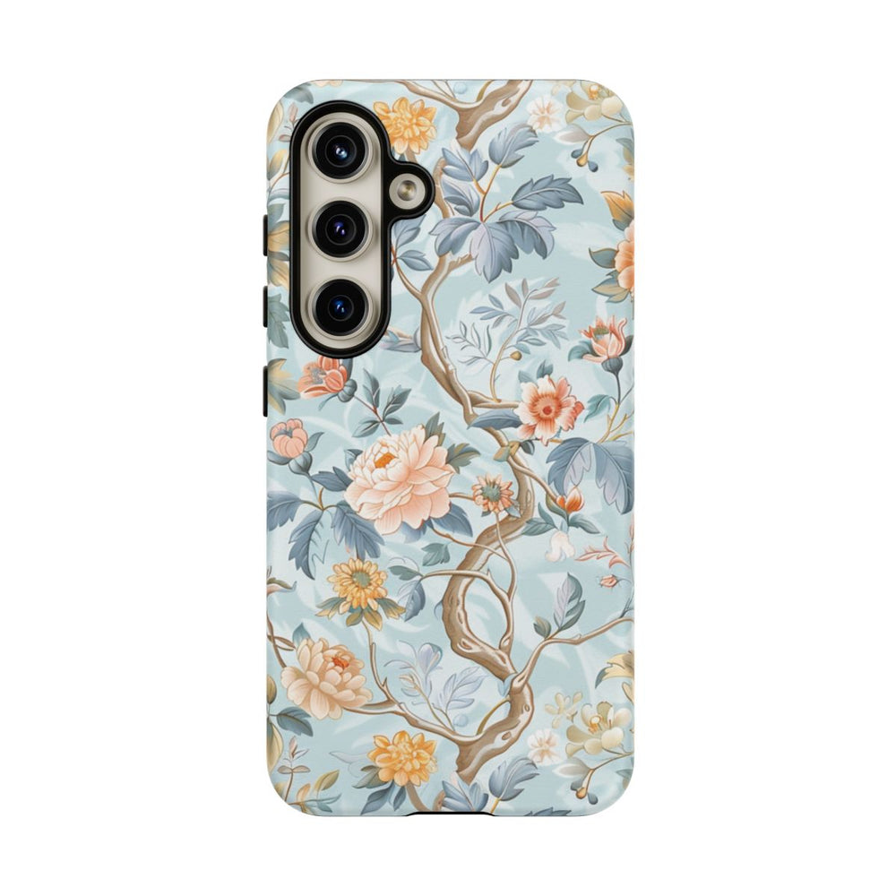 Pastel Chinoiserie Bloemenpatroon