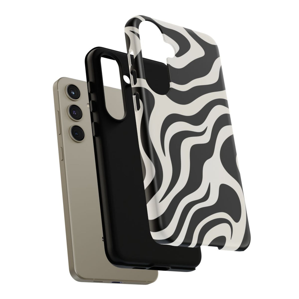 Zwart-Wit Abstract Zebra-Patroon
