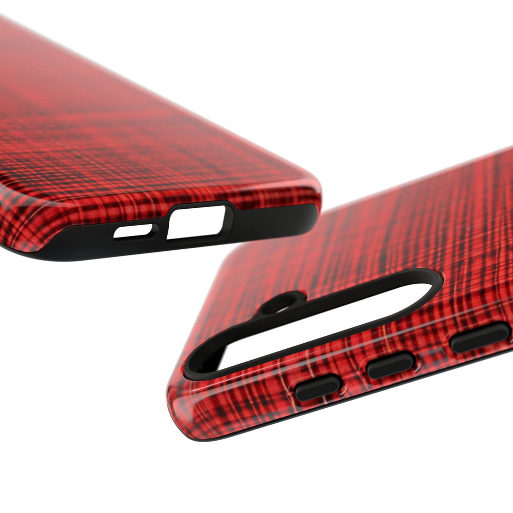 Rood Geruit Textielpatroon
