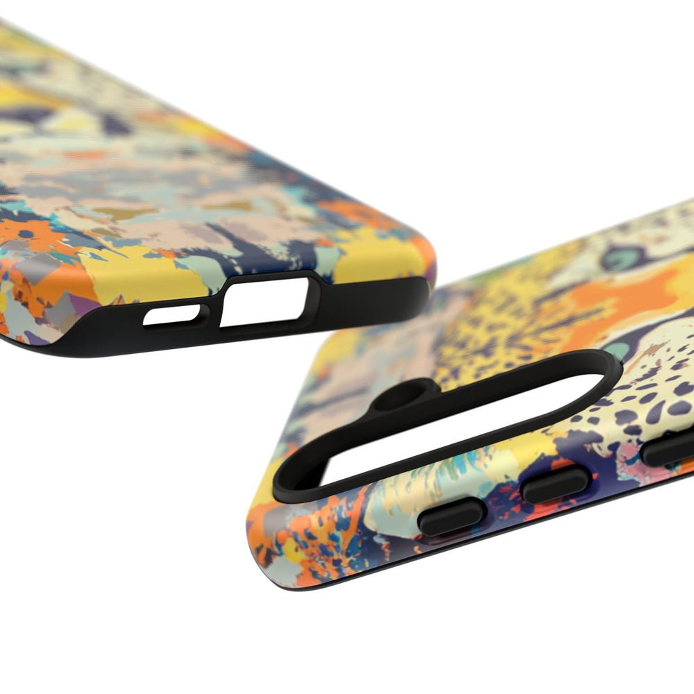 Abstracte Cheetakop met Kleurrijk Patroon