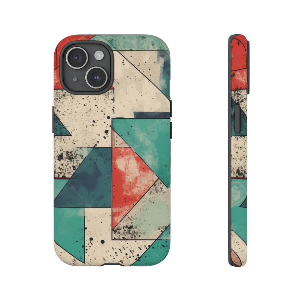 Abstract Geometrisch Patroon in Gedempte Kleuren