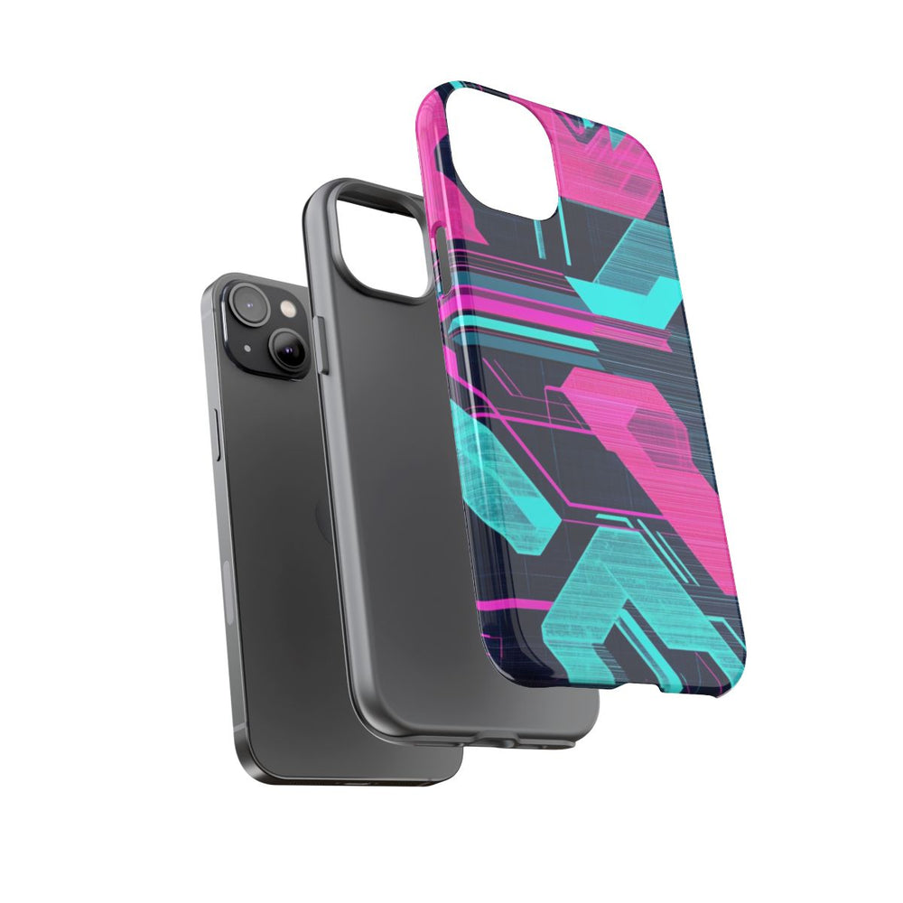 Neon Geometrisch Cyberpunkpatroon