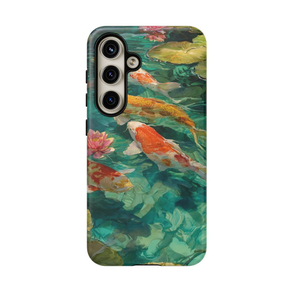 Kleurrijke Koi Karpers en Waterlelies