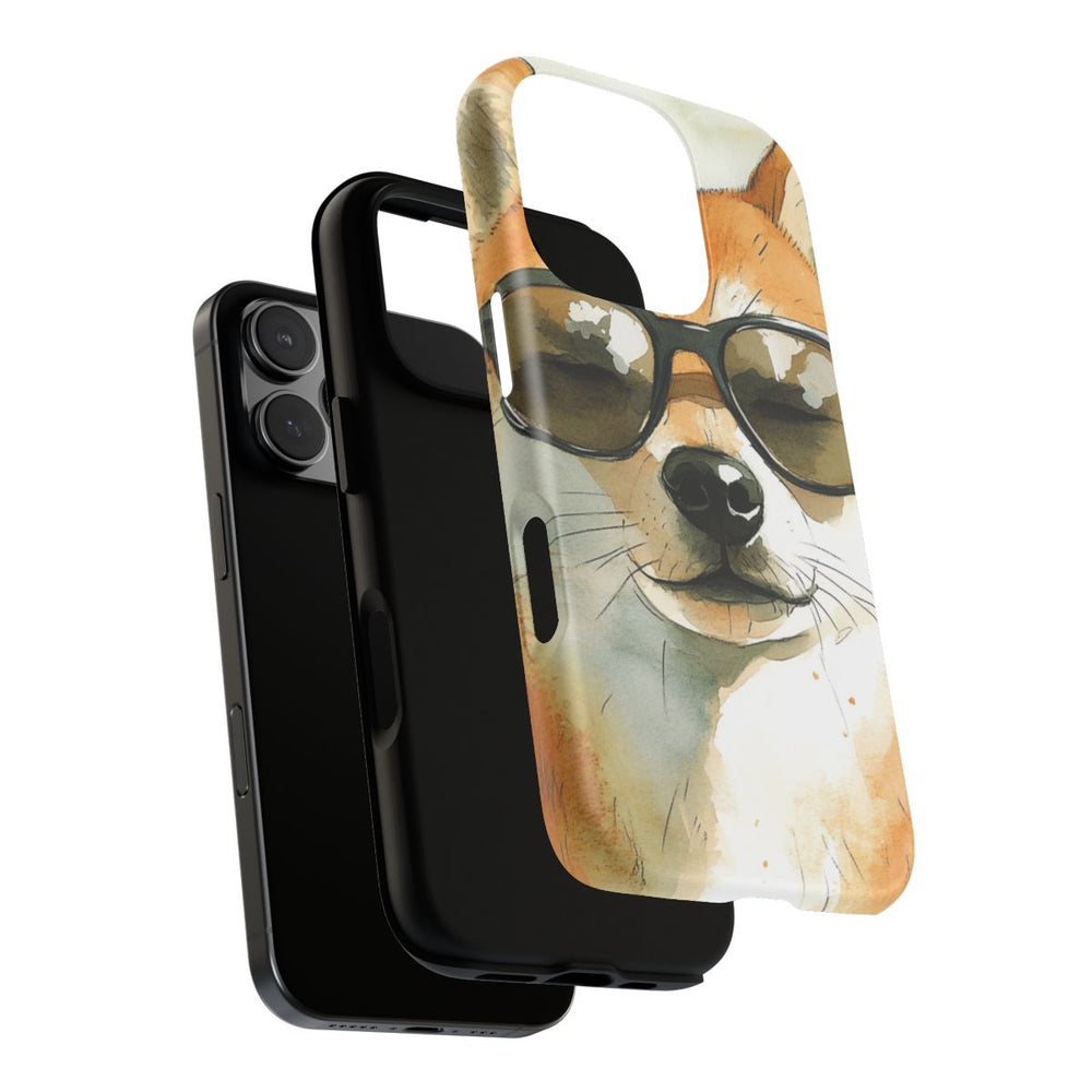 Stoere Shiba Inu met Zonnebril