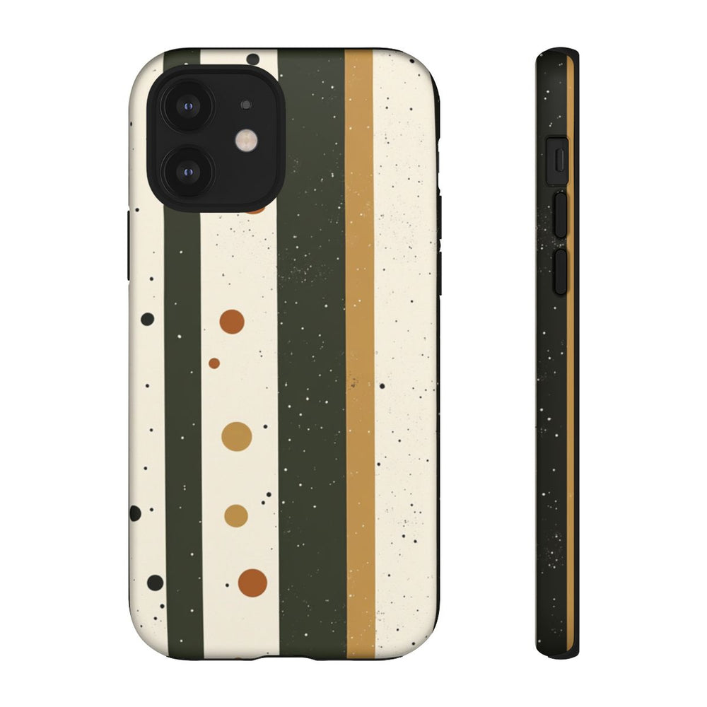 Retro Verticale Strepen en Stippenpatroon