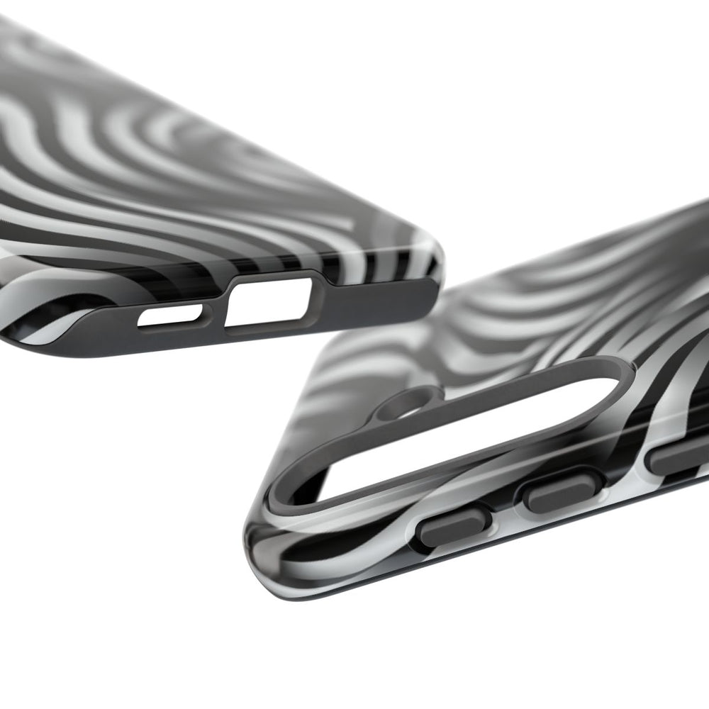 Zwart-Wit Golvend Optisch Illusiepatroon