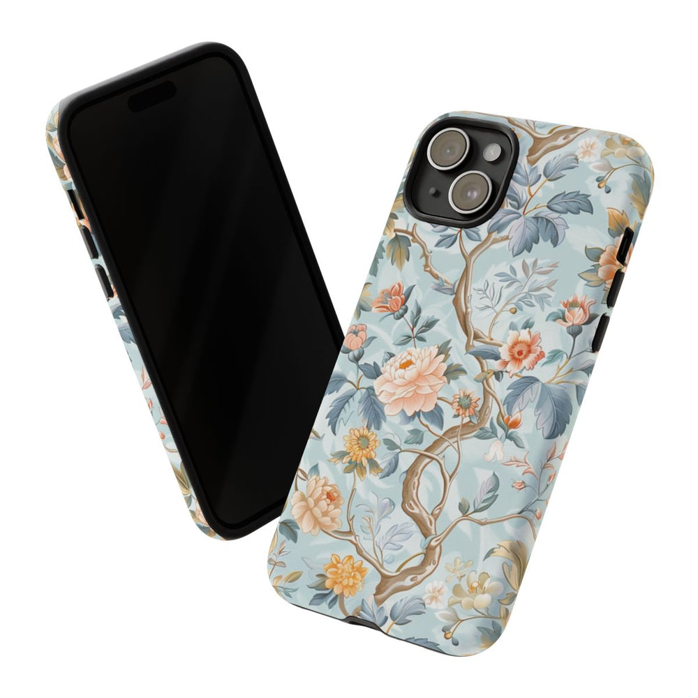 Pastel Chinoiserie Bloemenpatroon