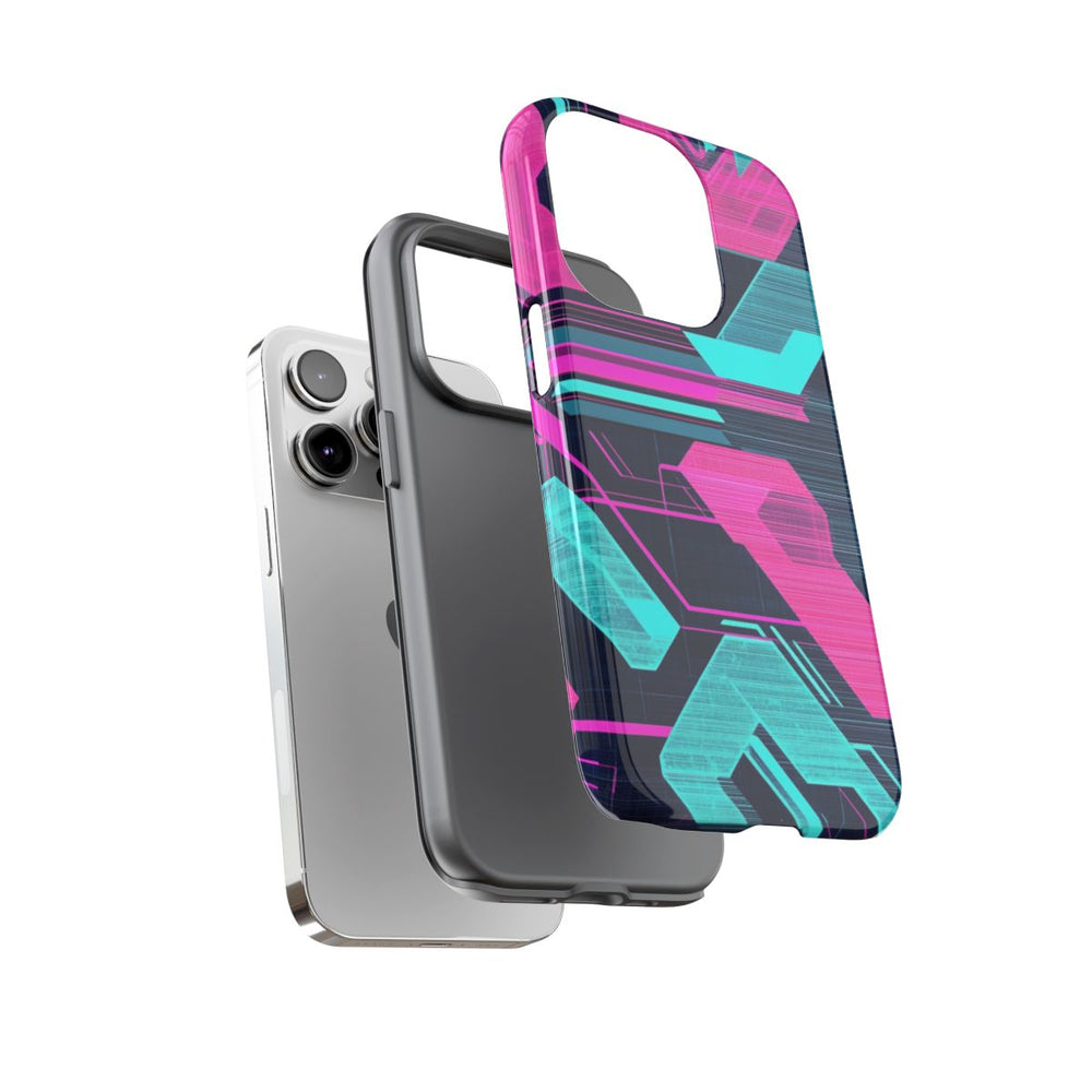 Neon Geometrisch Cyberpunkpatroon