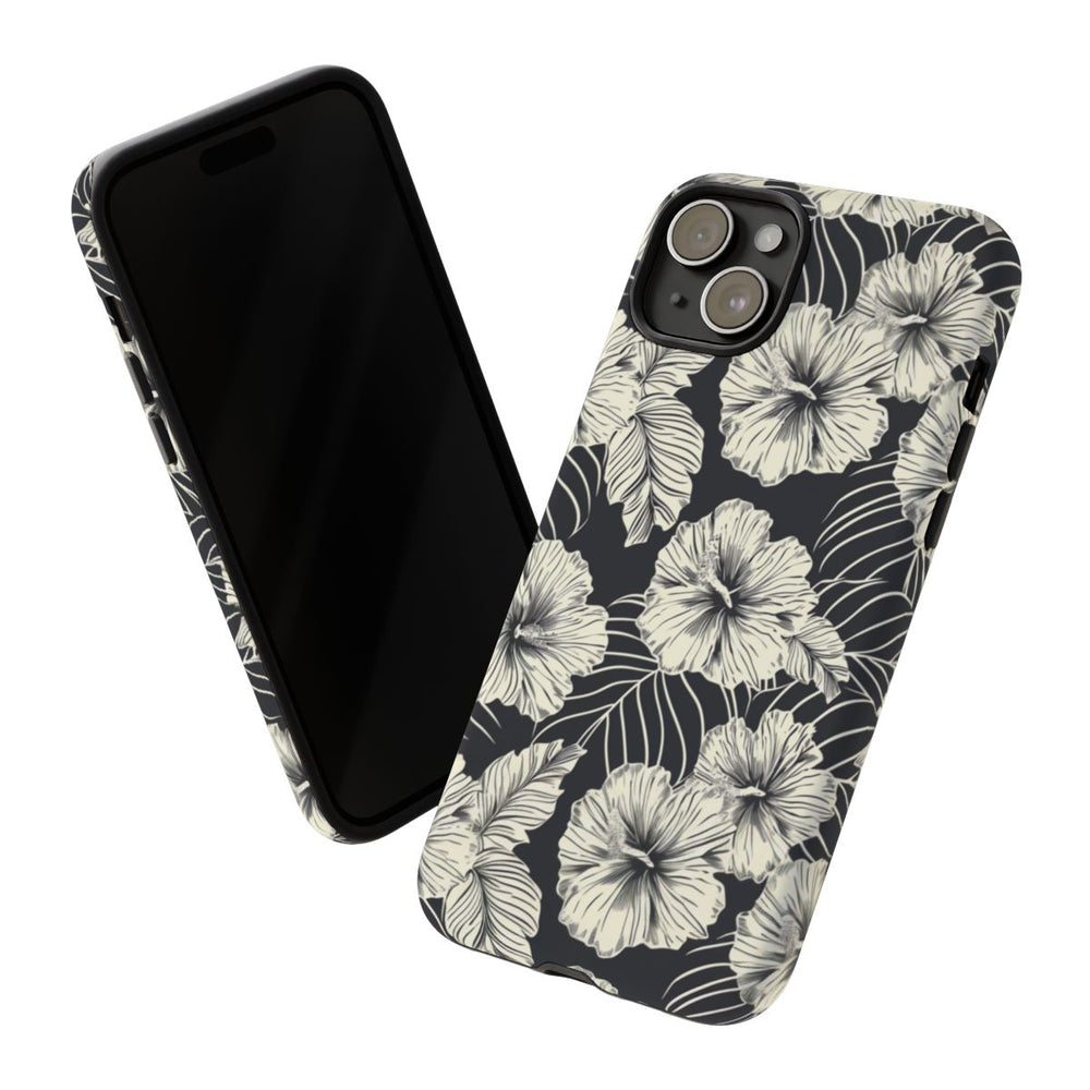 Monochroom Bloemenpatroon