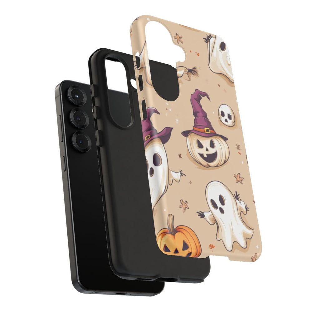 Schattige Halloween Geestjes en Pompoenen Patroon