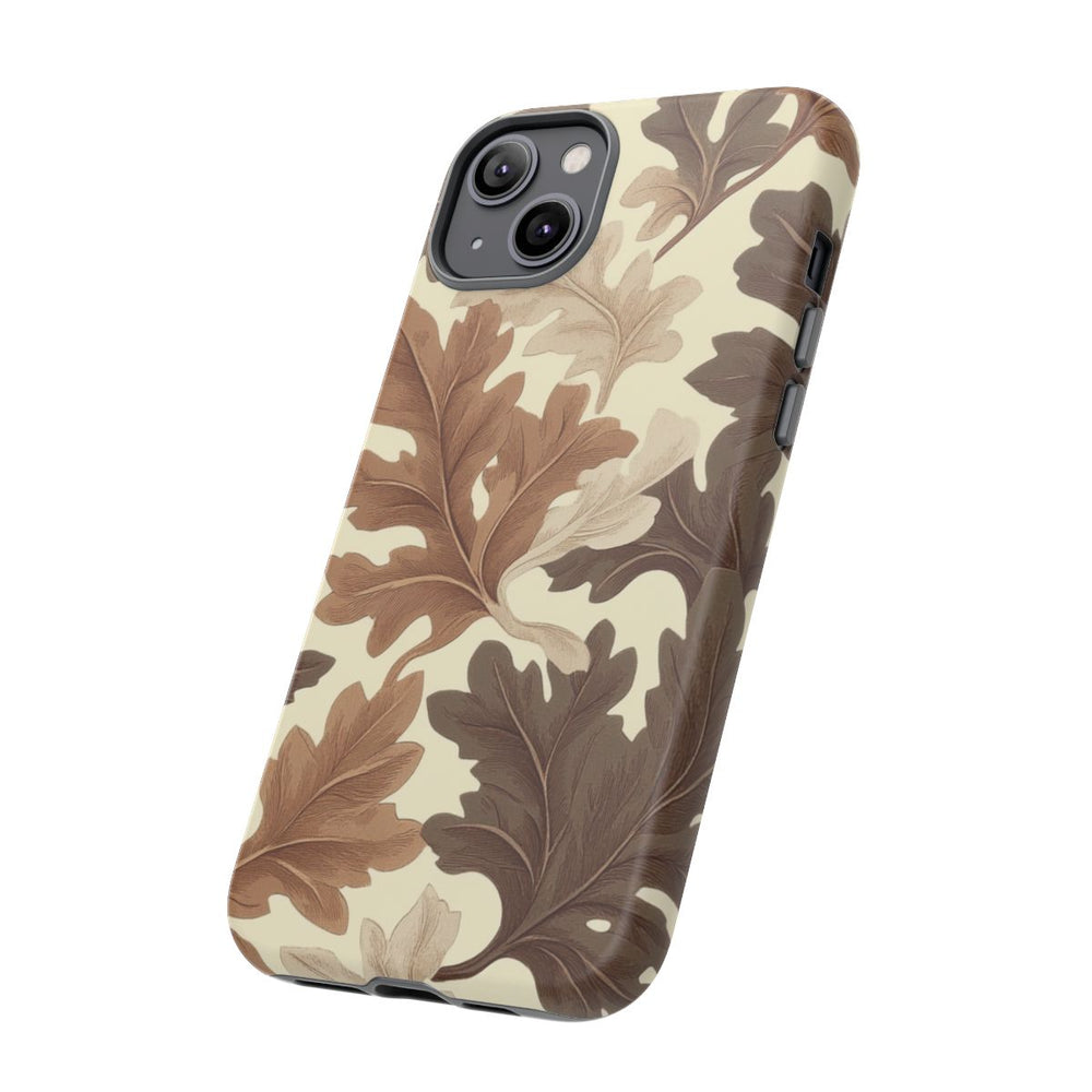 Eikenbladerenpatroon in Neutrale Kleuren