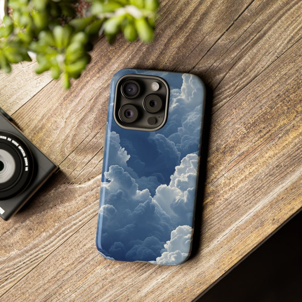 3D Blauw Wolkenpatroon