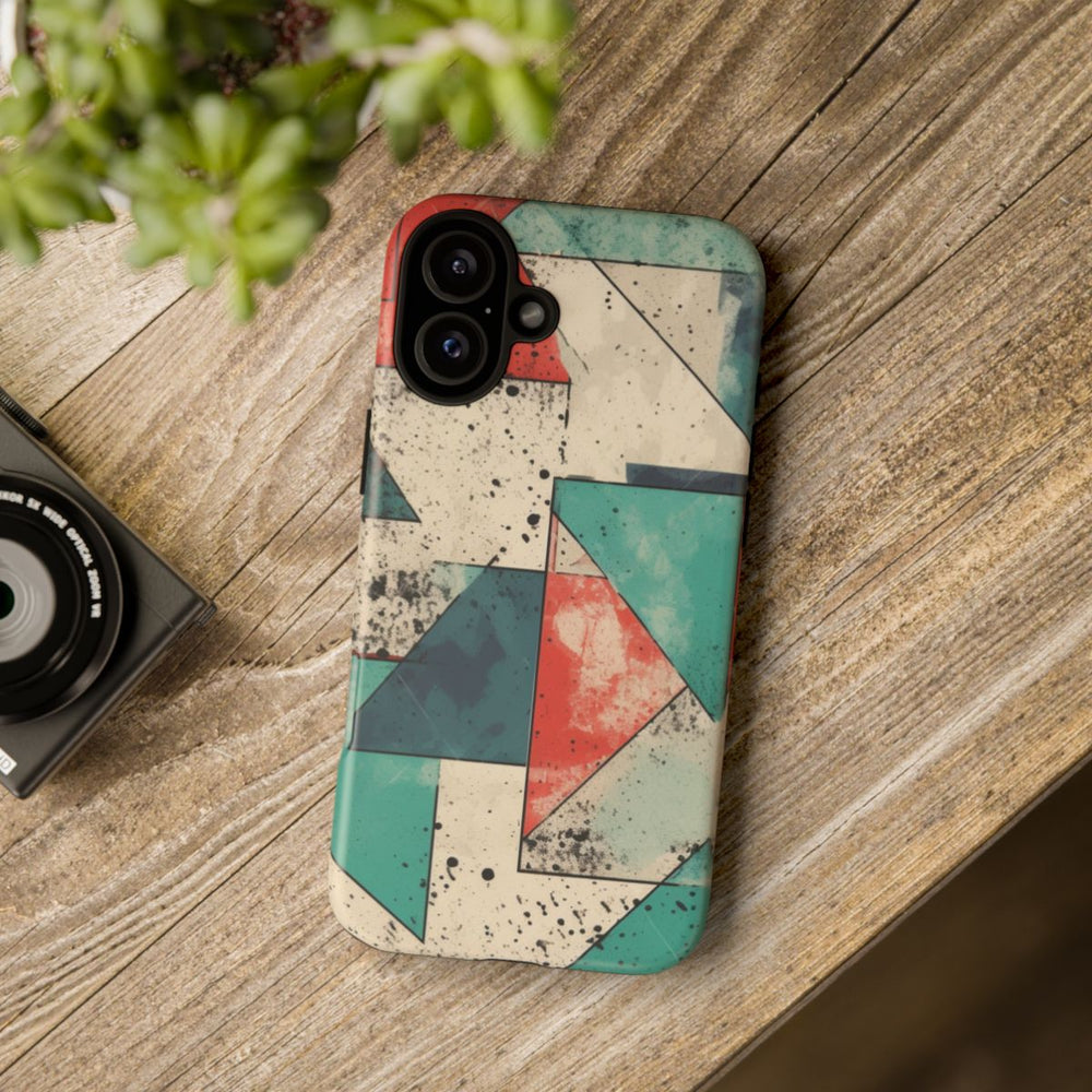 Abstract Geometrisch Patroon in Gedempte Kleuren