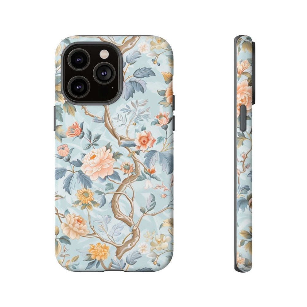Pastel Chinoiserie Bloemenpatroon