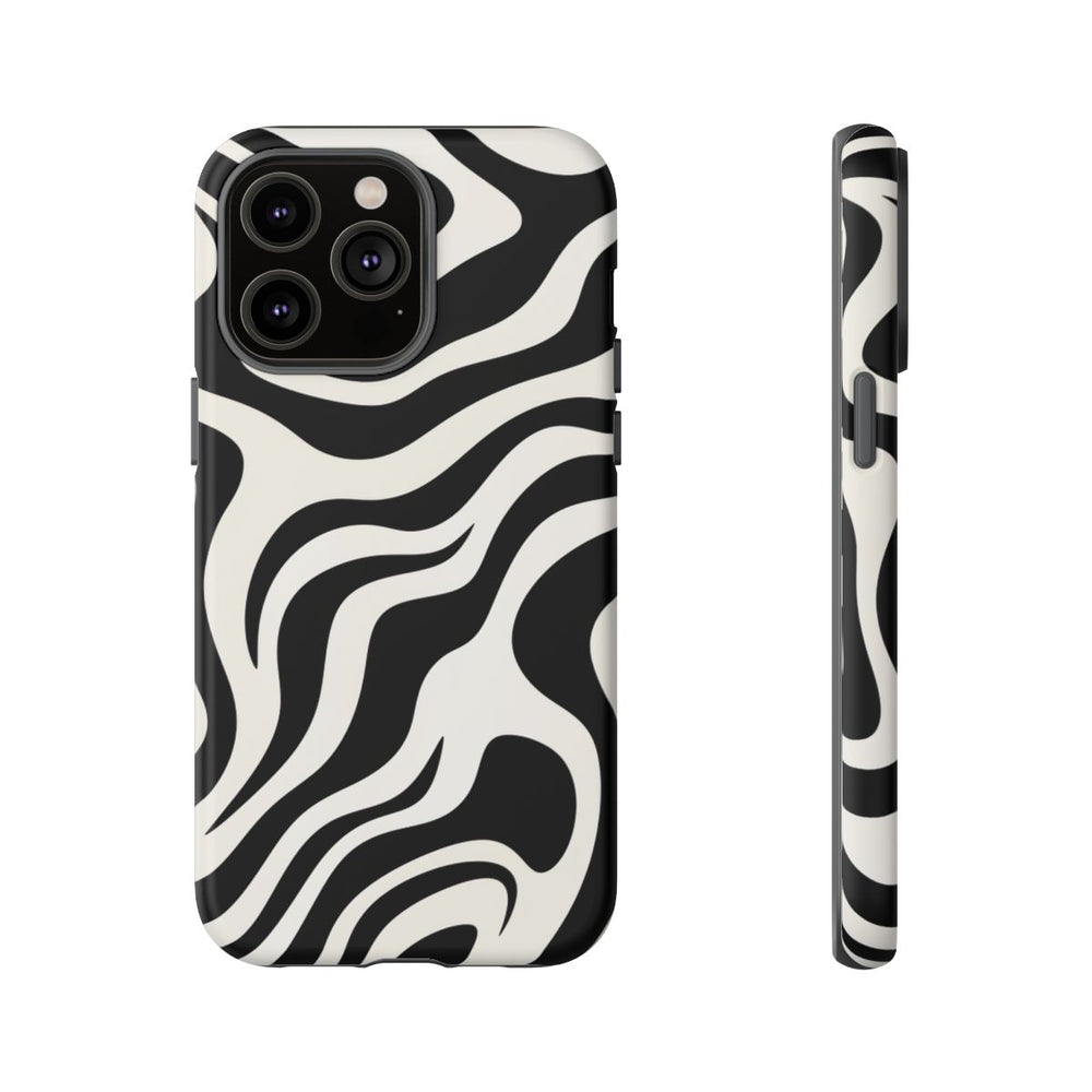 Zwart-Wit Abstract Zebra-Patroon