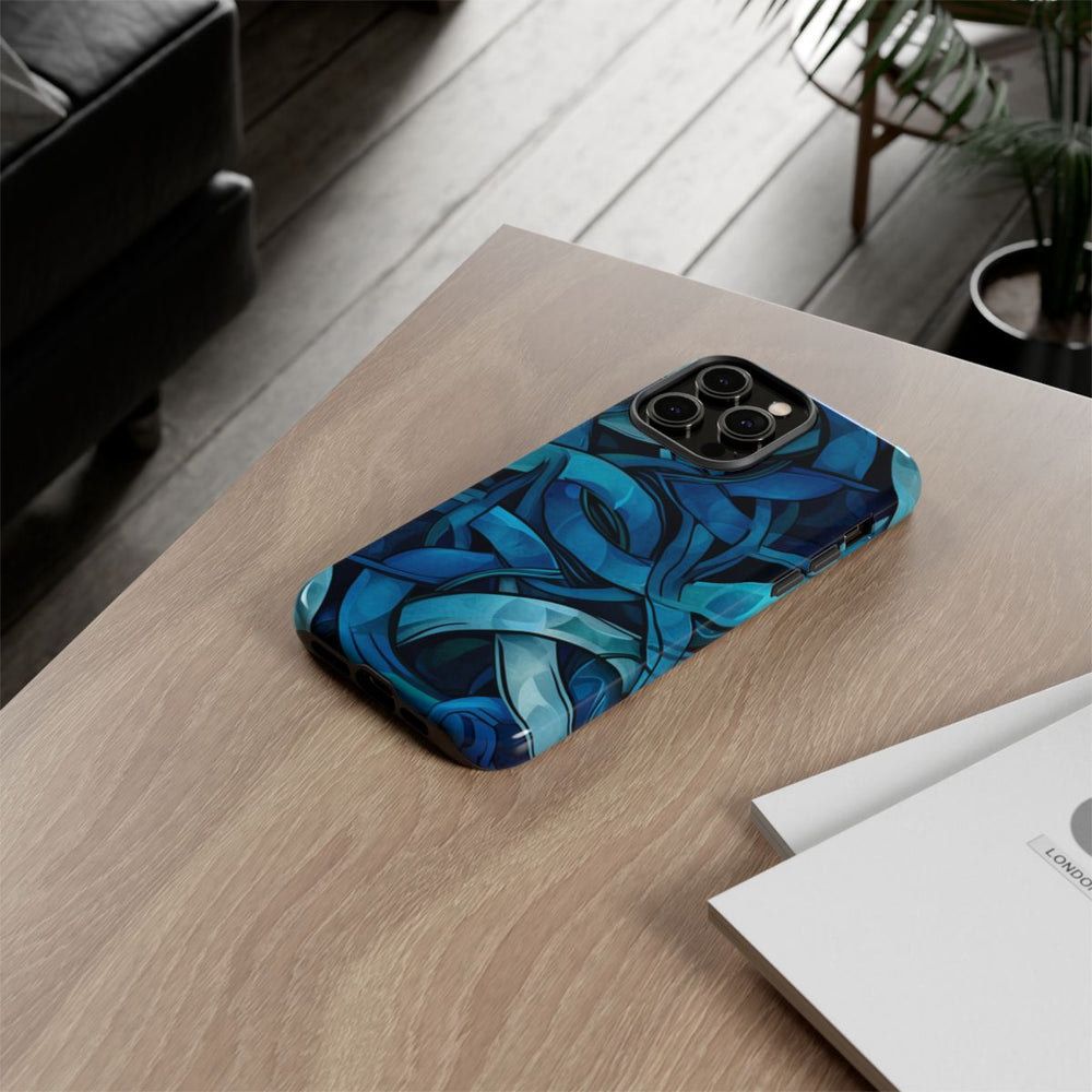 Blauw Keltisch Knoopmotief