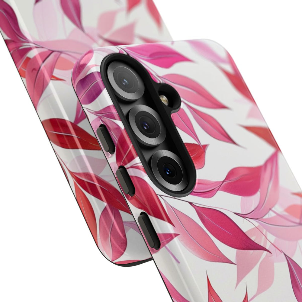 Roze en Rode Bladerenpatroon