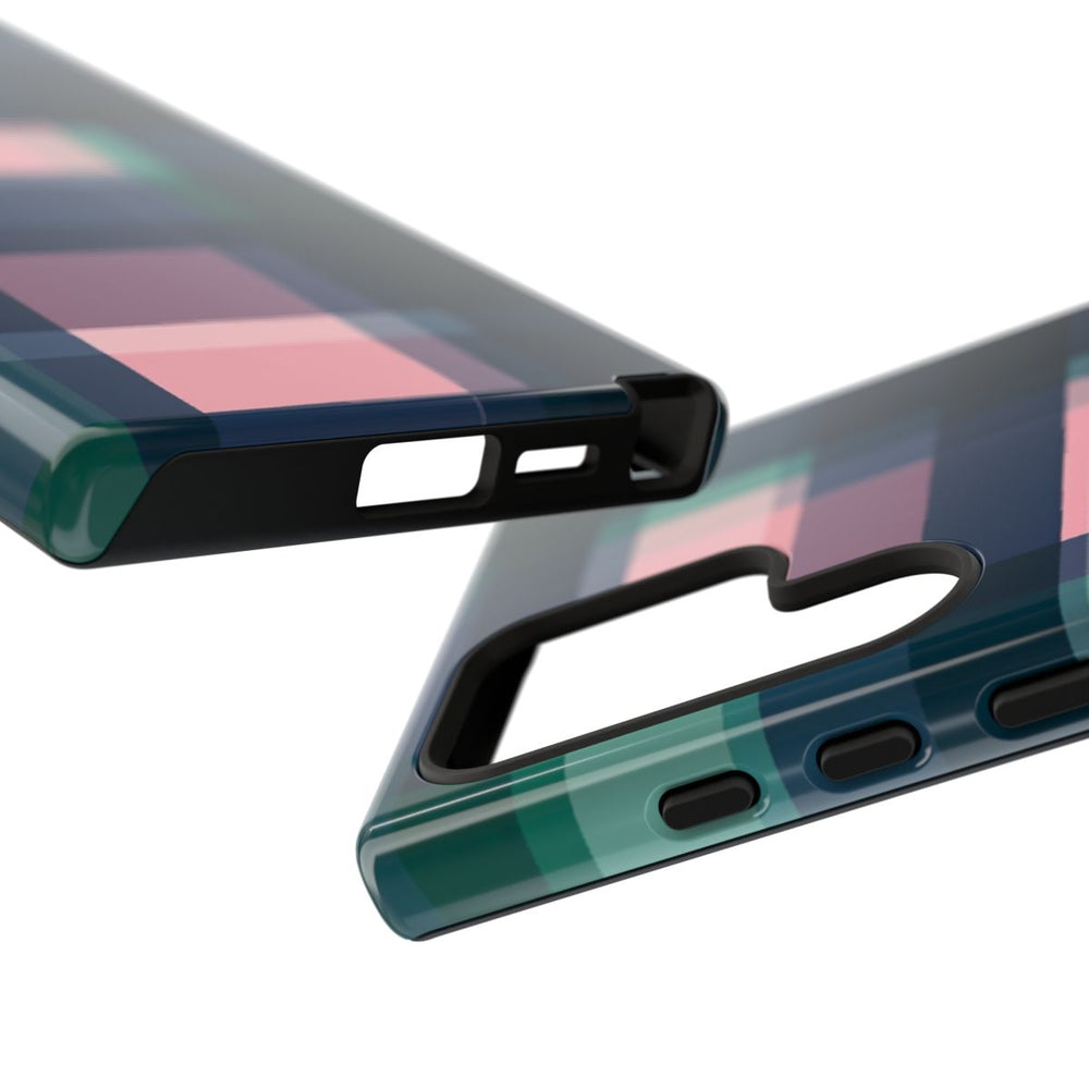 Smaragdgroen en Roze Geruit Patroon