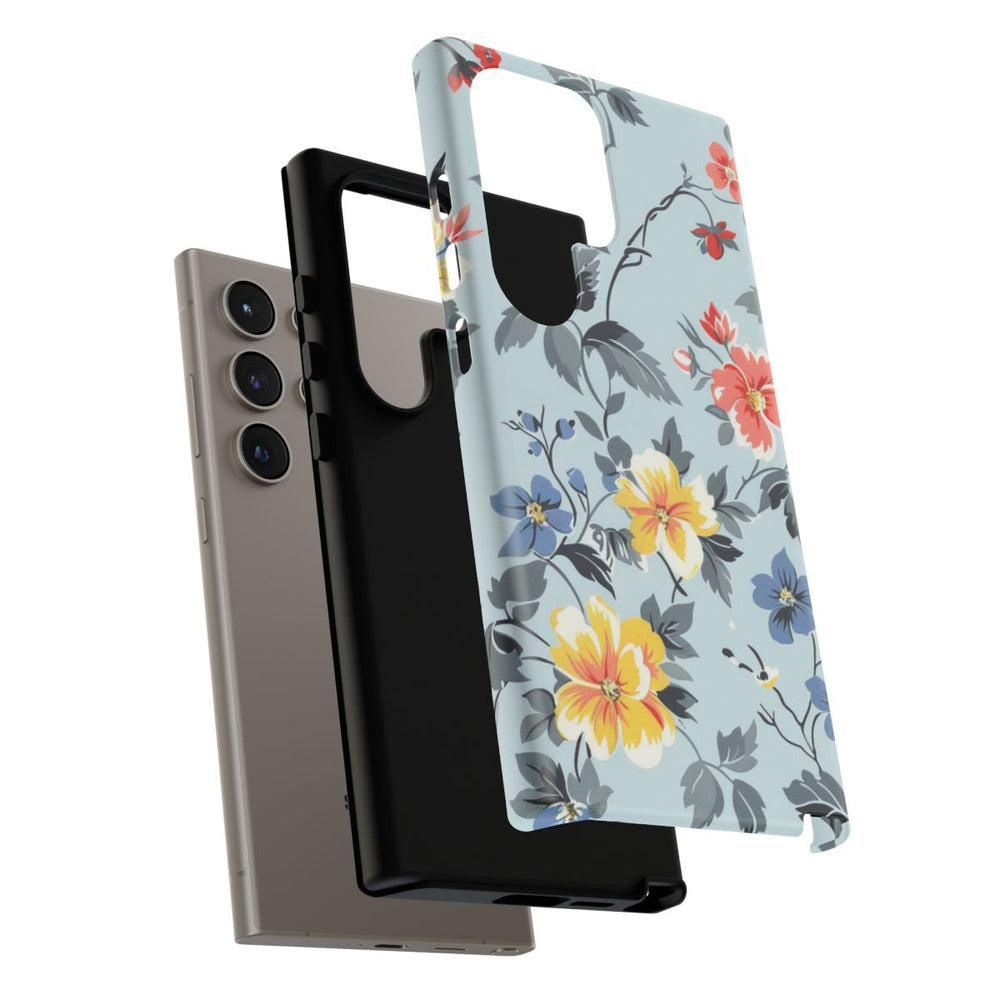 Vintage Bloemenpatroon in Pasteltinten