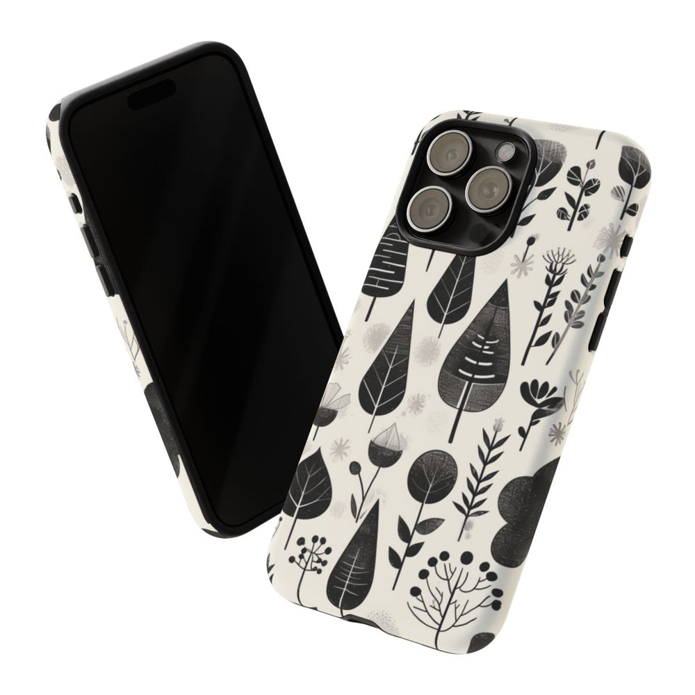 Monochroom Botanisch Patroon