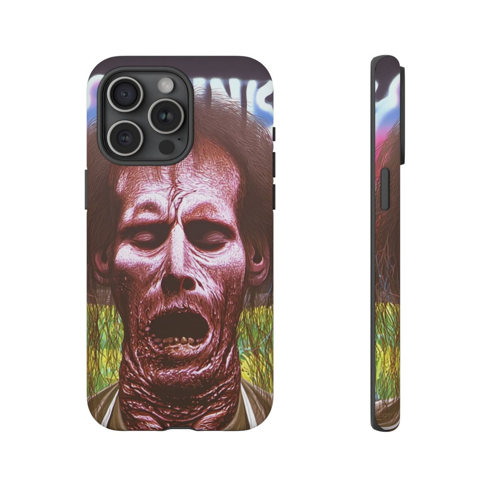 Surrealistisch Zombiegezicht met Vurige Lucht