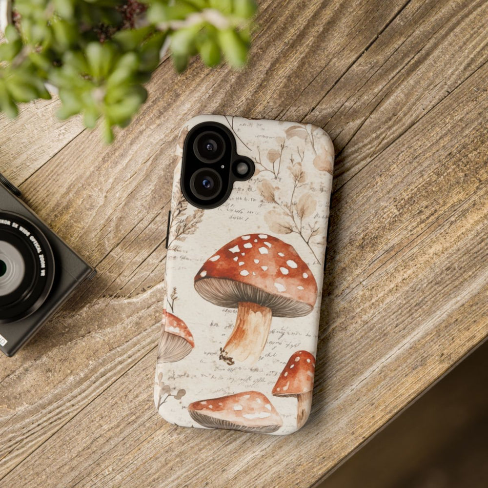Aquarel Rode Paddenstoelen en Botanische Illustraties